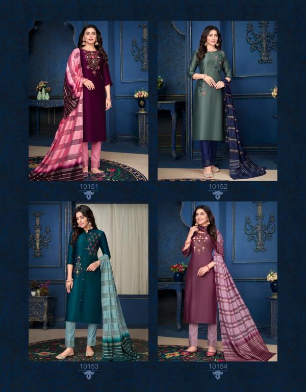 Lily And Lali Muskan 3 Exclusive Wear Silk Designer Readymade Suit